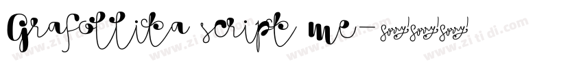 Grafollita script me字体转换 Grafollita script me字体转换